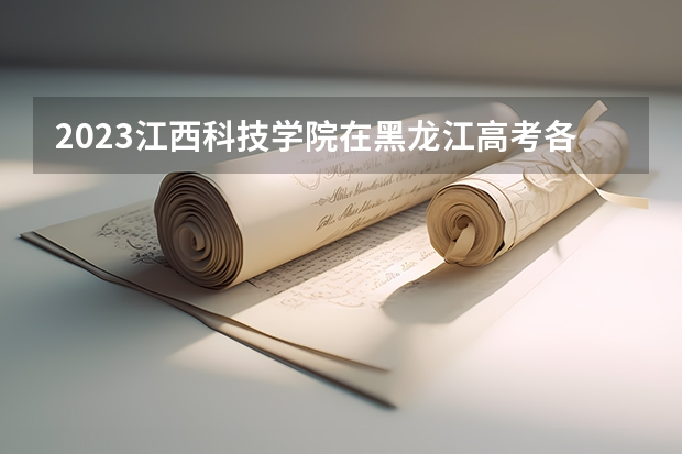 2023江西科技学院在黑龙江高考各专业计划招多少人