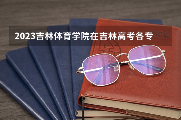 2023吉林体育学院在吉林高考各专业计划招多少人