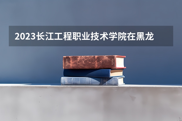 2023长江工程职业技术学院在黑龙江高考各专业计划招多少人