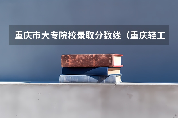 重庆市大专院校录取分数线（重庆轻工职业学院录取线）