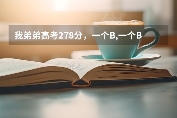 我弟弟高考278分,一个B,一个B+,江苏考生,能上些什么学校?