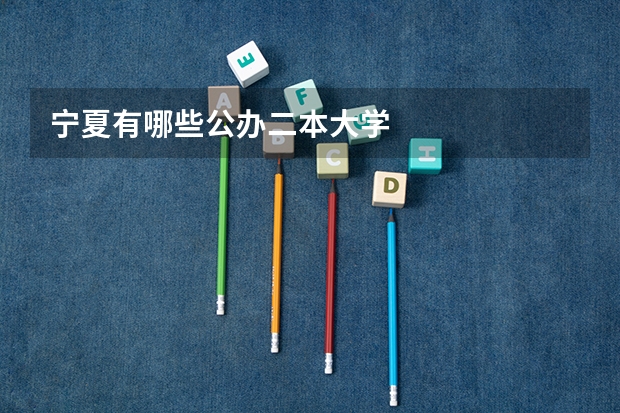 宁夏有哪些公办二本大学