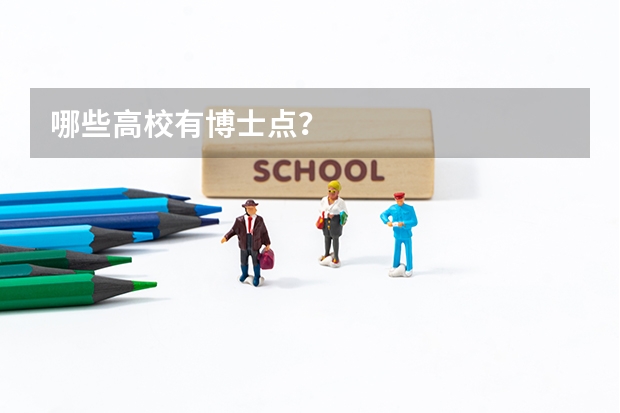 哪些高校有博士点？