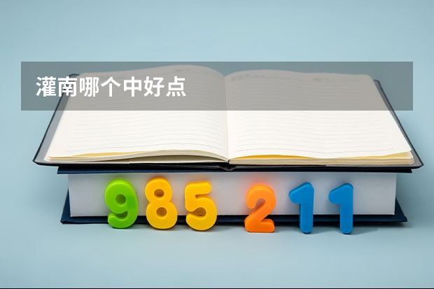 灌南哪个中好点