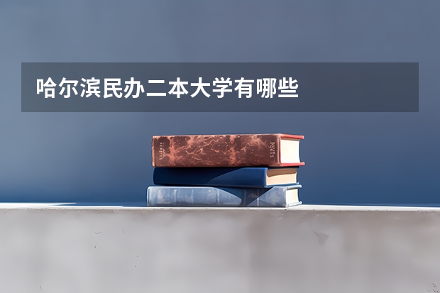 哈尔滨民办二本大学有哪些