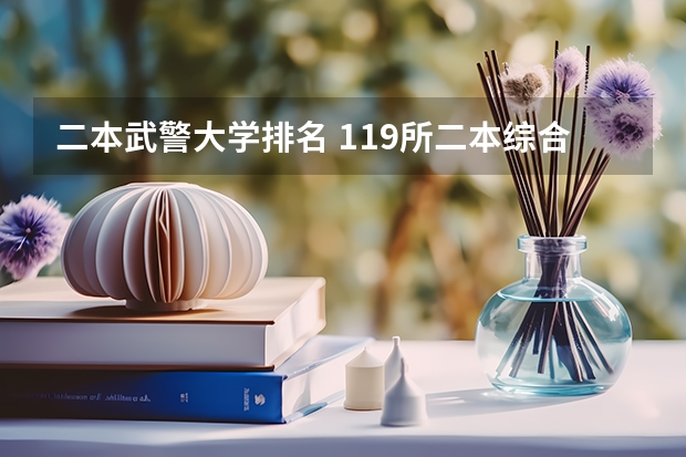 二本武警大学排名 119所二本综合大学排名