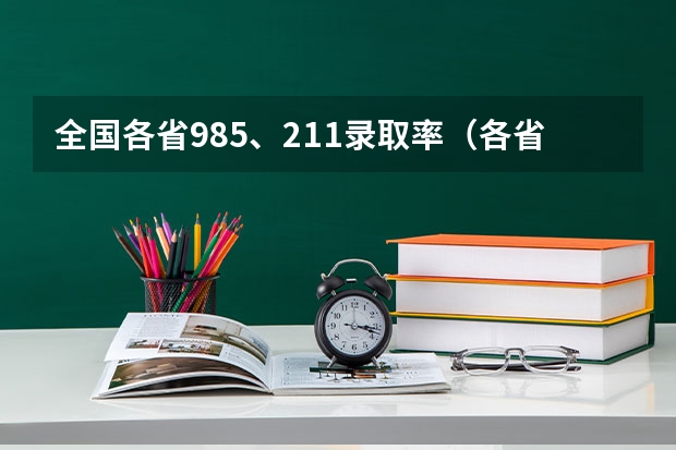 全国各省985、211录取率（各省本科率？）