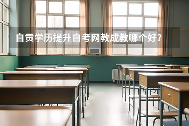 自贡学历提升自考网教成教哪个好?