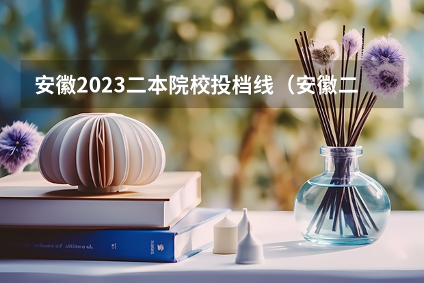 安徽2023二本院校投档线（安徽二本最低投档线2023）