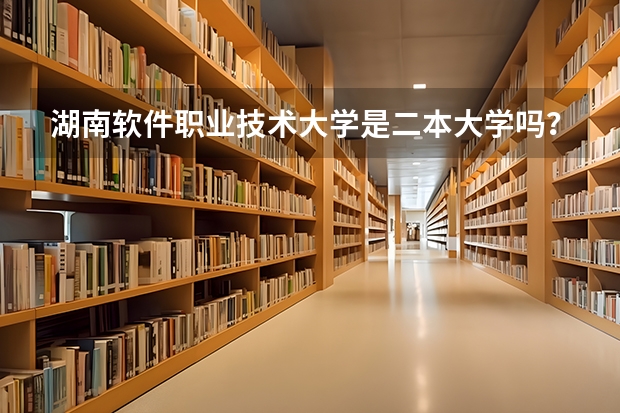 湖南软件职业技术大学是二本大学吗?