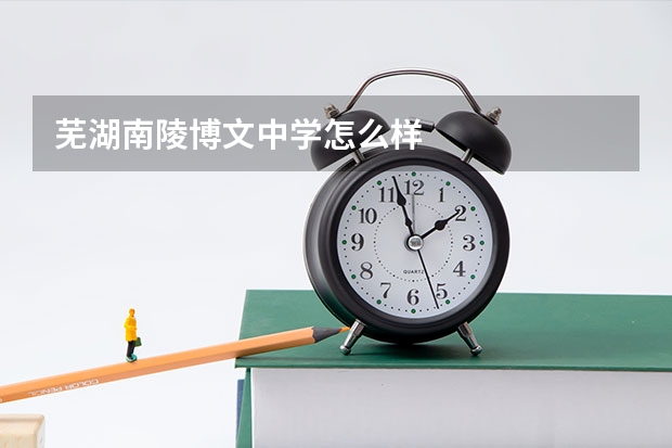 芜湖南陵博文中学怎么样
