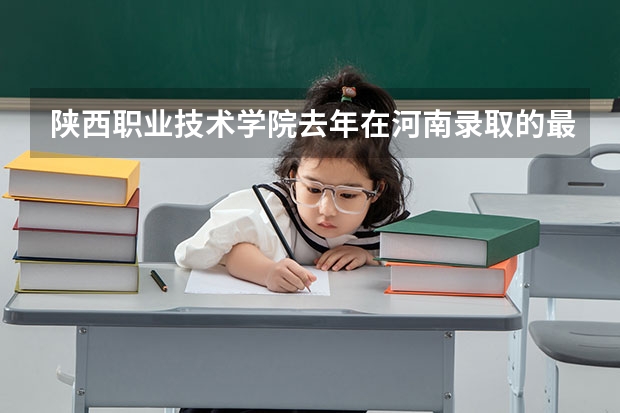 陕西职业技术学院去年在河南录取的最低分是多少？