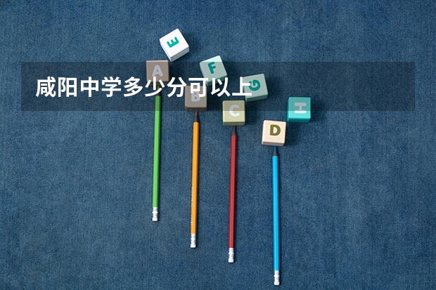 咸阳中学多少分可以上