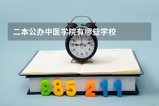 二本公办中医学院有哪些学校