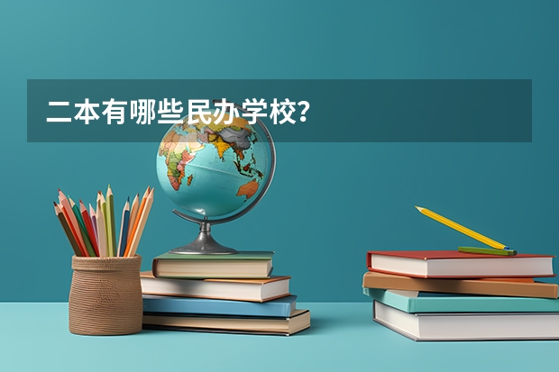 二本有哪些民办学校？