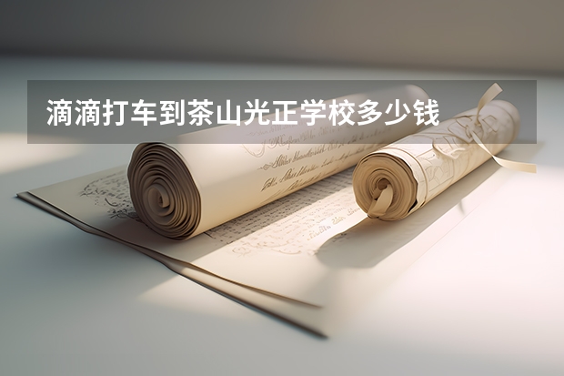 滴滴打车到茶山光正学校多少钱