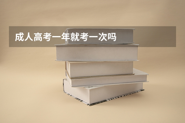 成人高考一年就考一次吗