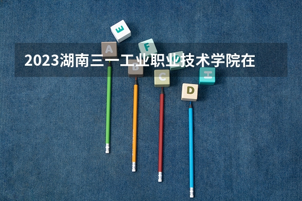 2023湖南三一工业职业技术学院在河北高考各专业计划招多少人