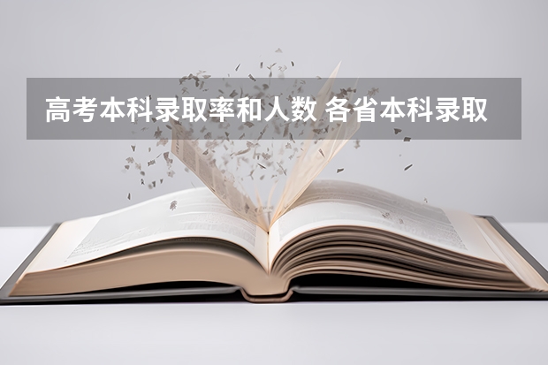 高考本科录取率和人数 各省本科录取率排名？