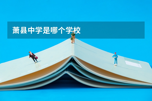 萧县中学是哪个学校