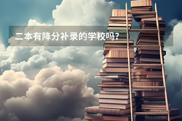二本有降分补录的学校吗?