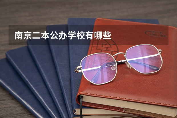 南京二本公办学校有哪些