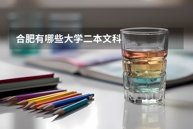 合肥有哪些大学二本文科