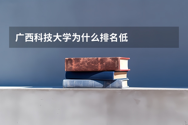 广西科技大学为什么排名低
