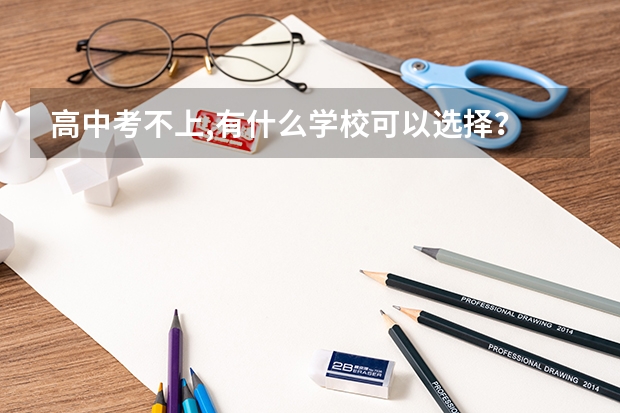 高中考不上,有什么学校可以选择？