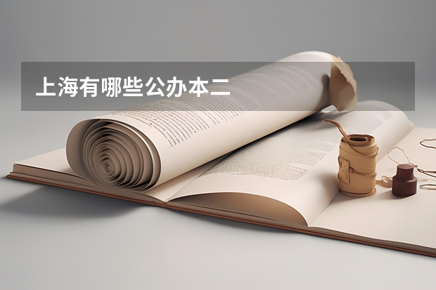 上海有哪些公办本二