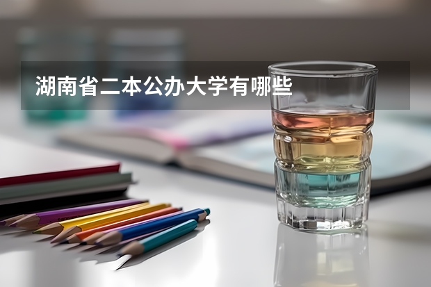 湖南省二本公办大学有哪些