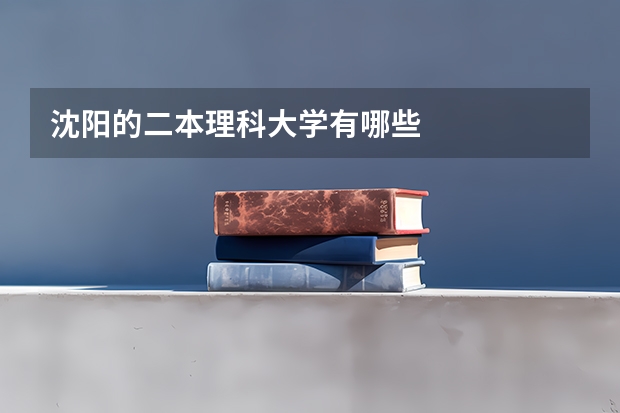 沈阳的二本理科大学有哪些