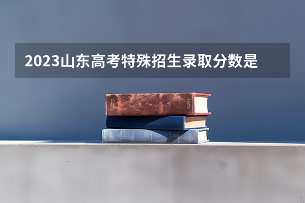 2023山东高考特殊招生录取分数是多少