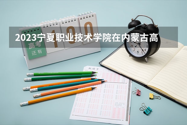 2023宁夏职业技术学院在内蒙古高考各专业计划招多少人